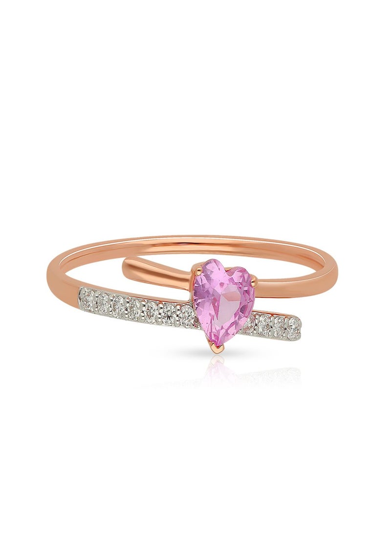 Malabar Gold and Diamonds 18 Karat 750 Purity Mine Diamond Ring MPRGHTH011RN1 - Image 2